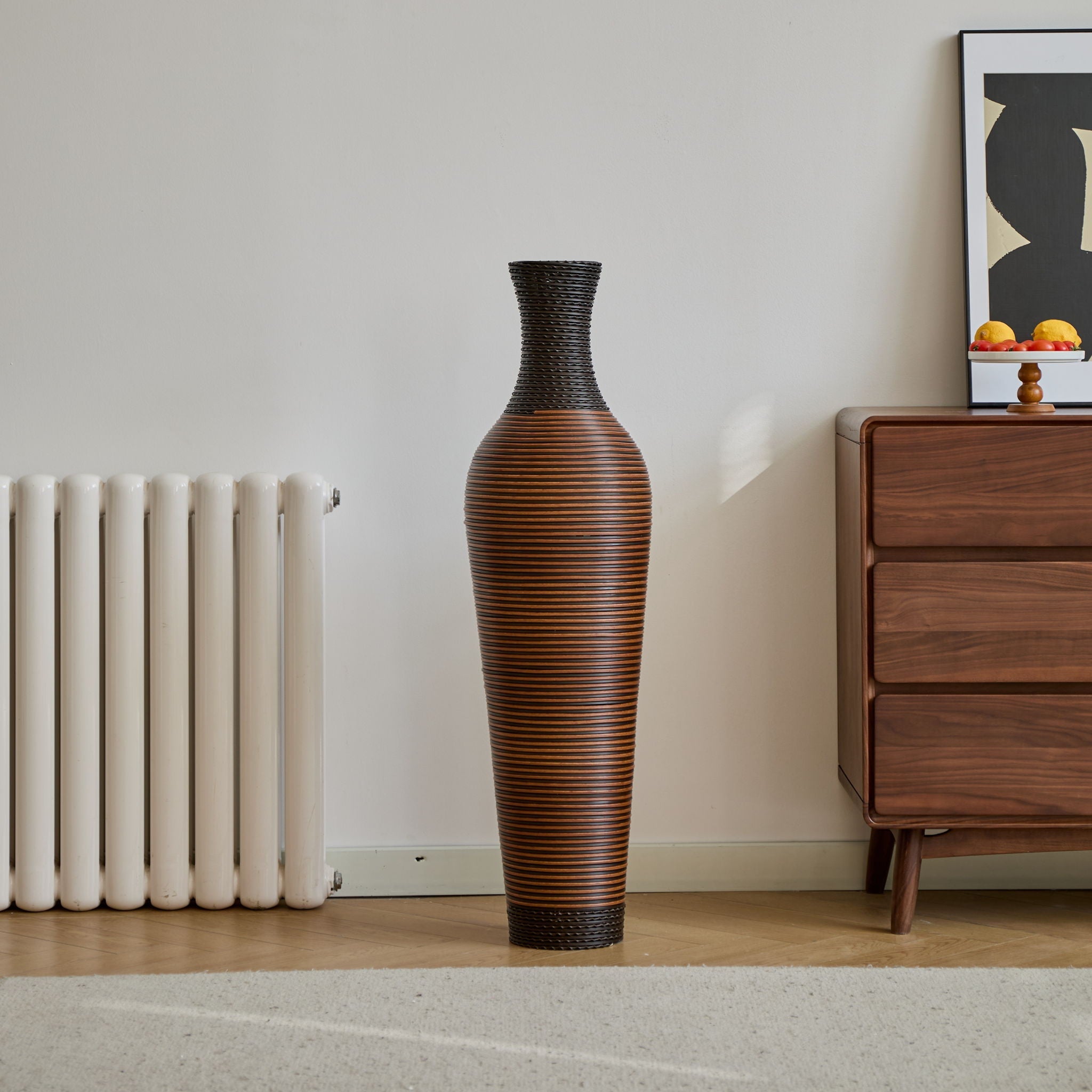 Tall Woven Floor Vase