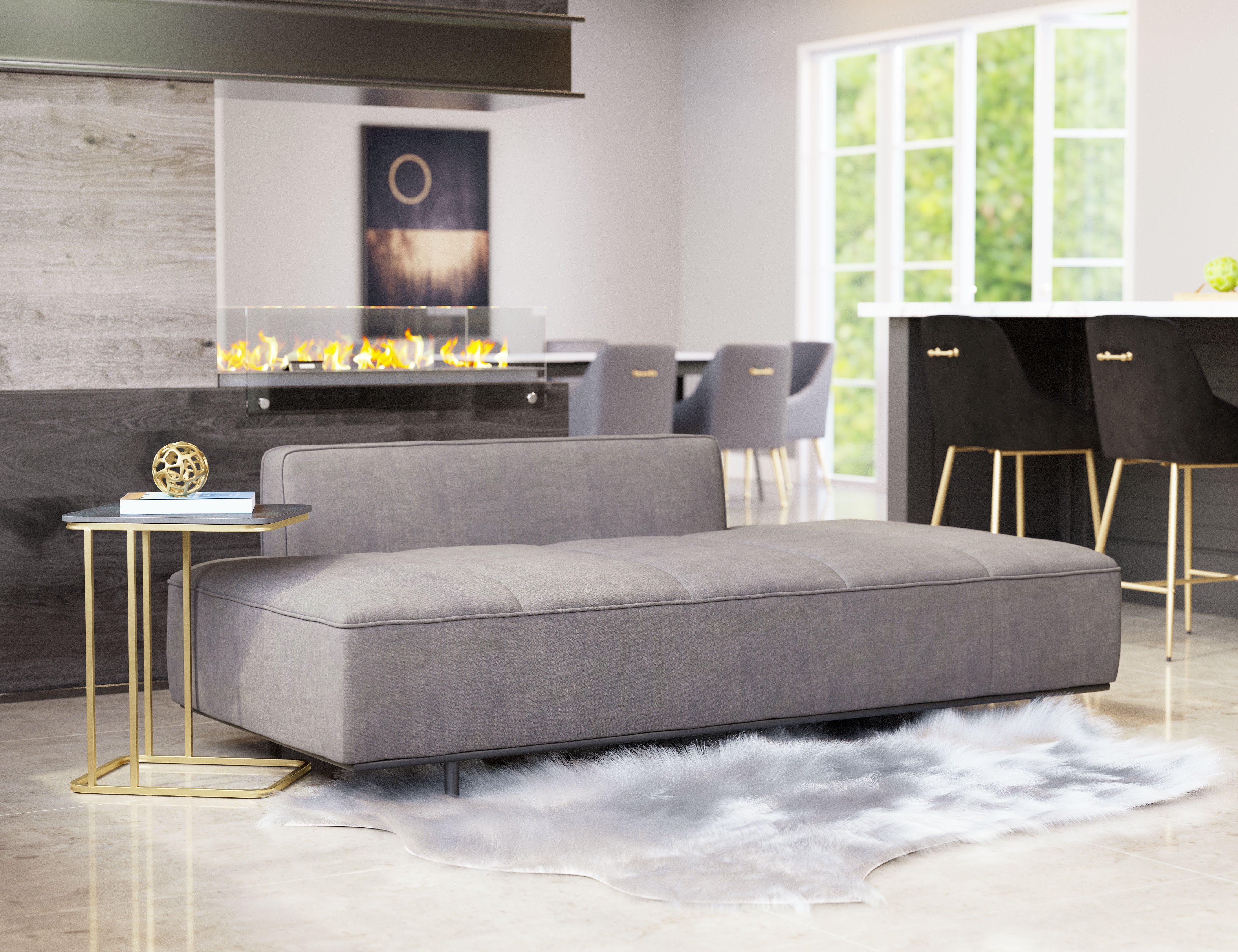 Confection Sofa Gray by Zuo Modern