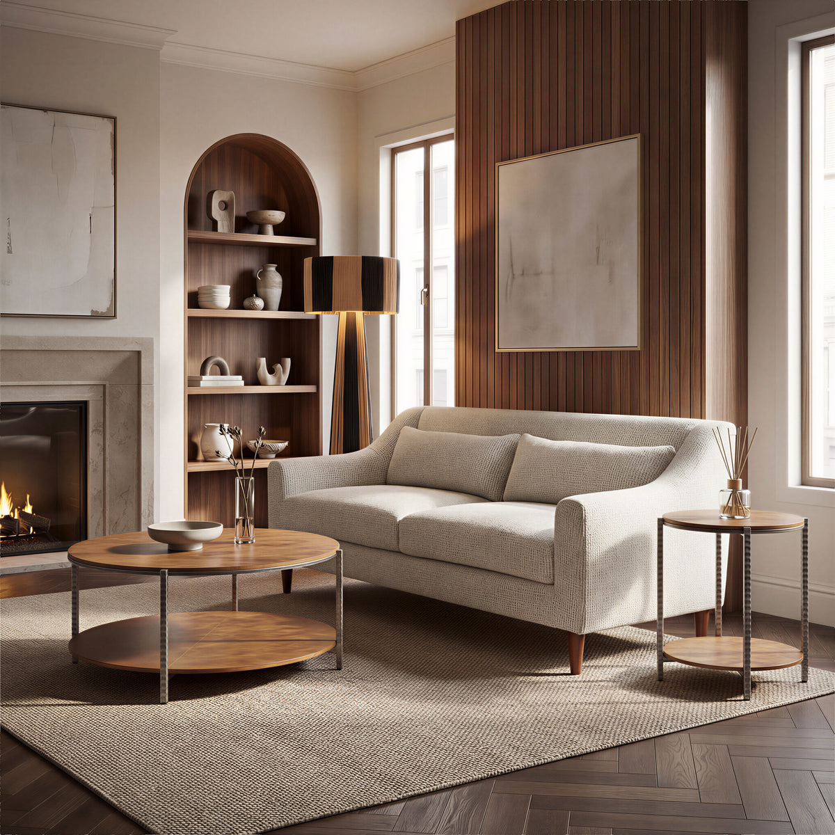 Koseli Loveseat Pewter Gray by Zuo Modern