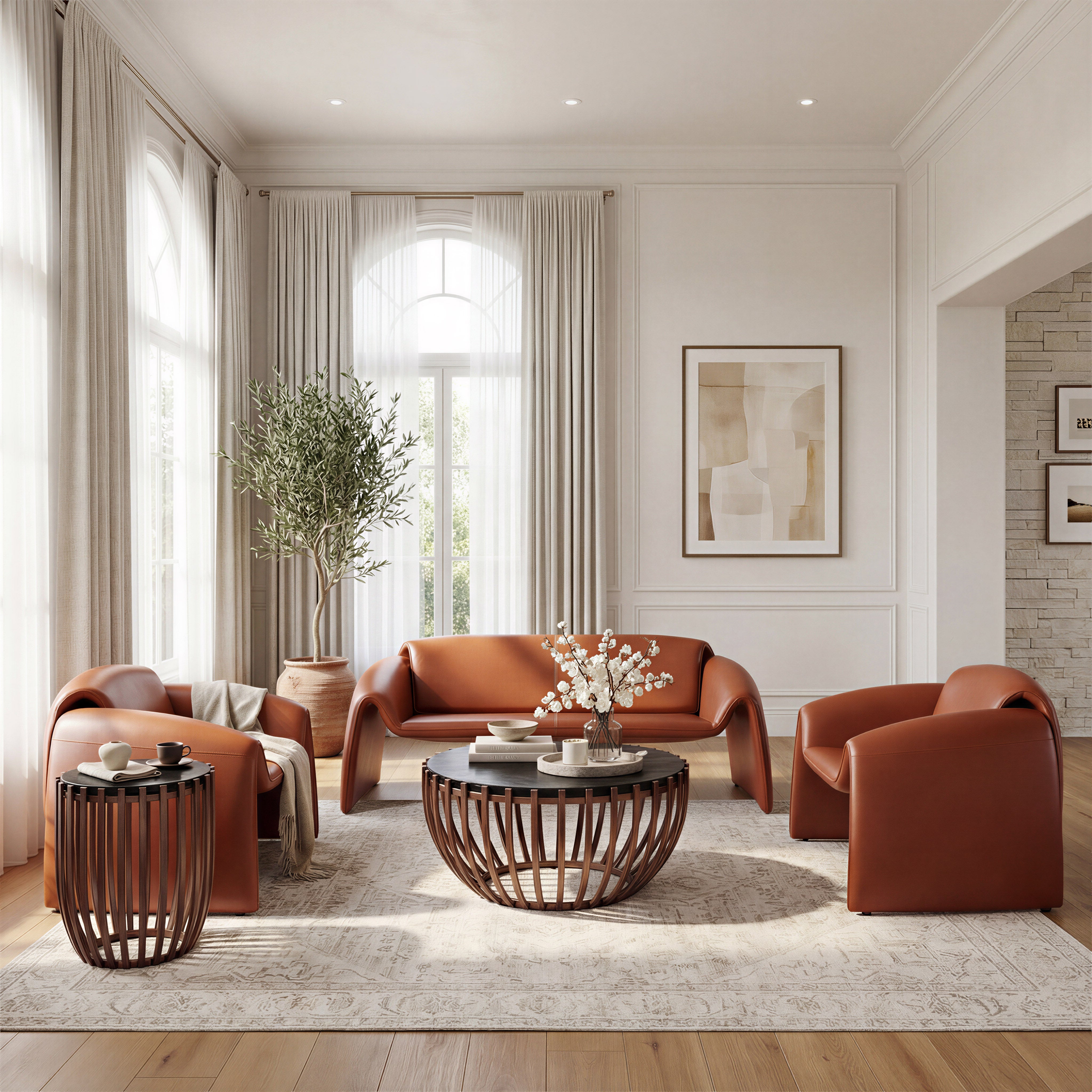 Horten Sofa Brown by Zuo Modern