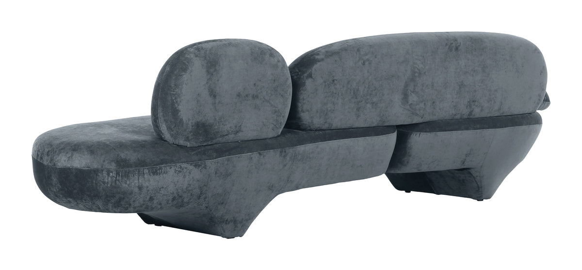 Oblak Sofa Storm Gray by Zuo Modern