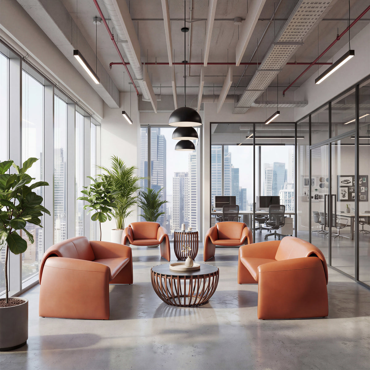Horten Sofa Brown by Zuo Modern