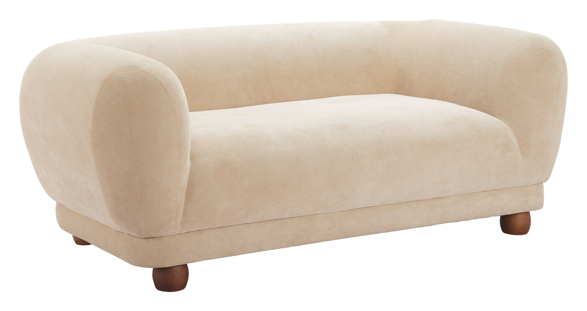 Boet Loveseat Taupe by Zuo Modern