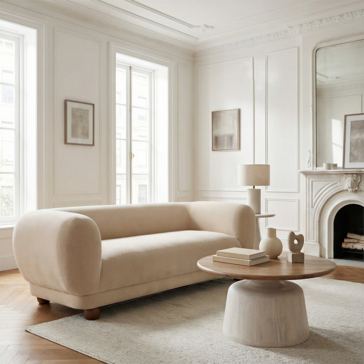 Boet Loveseat Taupe by Zuo Modern