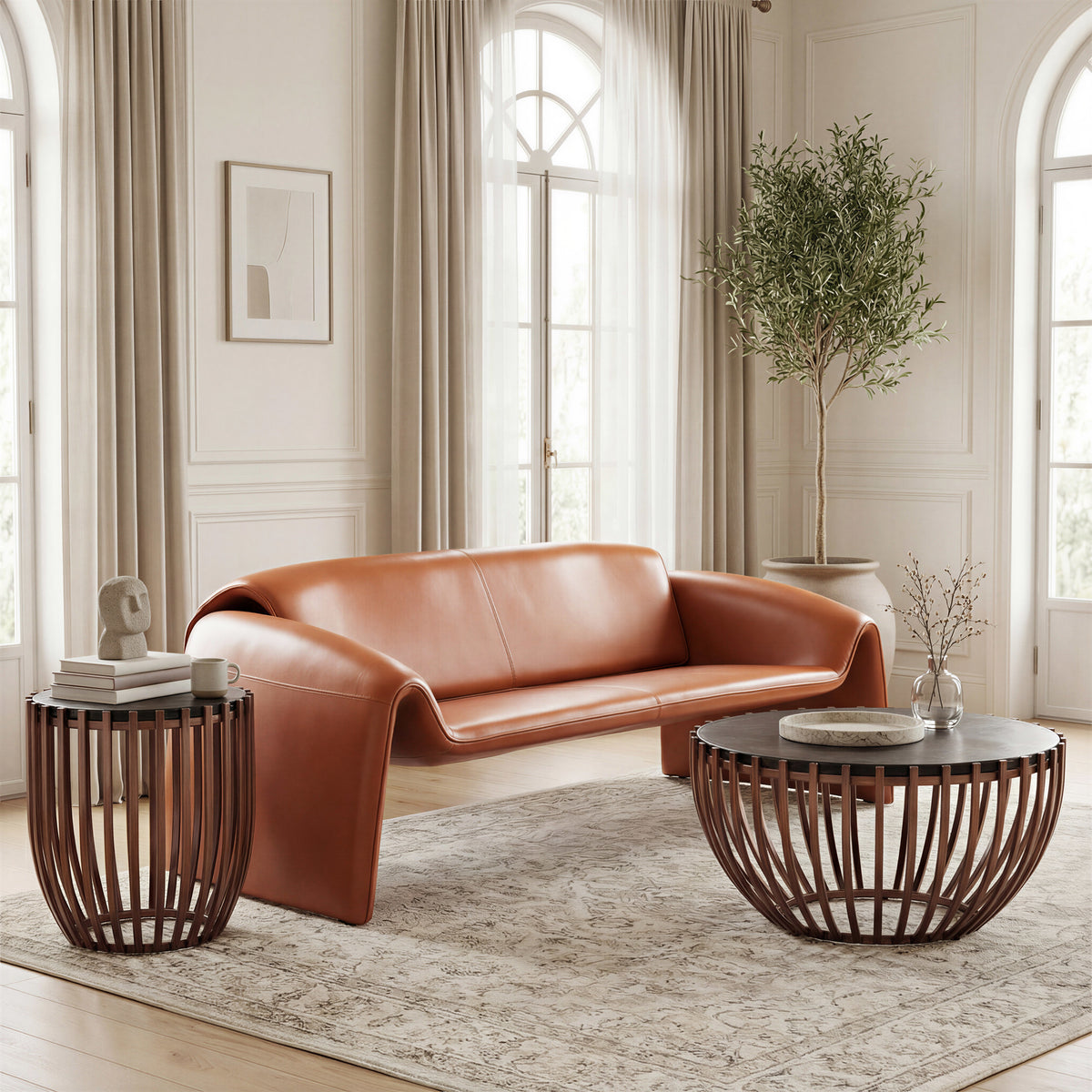 Horten Sofa Brown by Zuo Modern